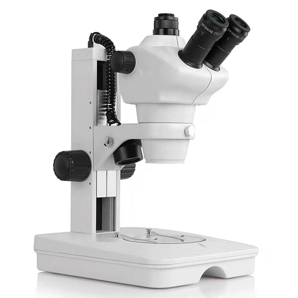VS0850T-L2 Magnification 0.8X-5X Zoom Stereoscopic Trinocular Microscope 40X-200X magnification stereo microscope