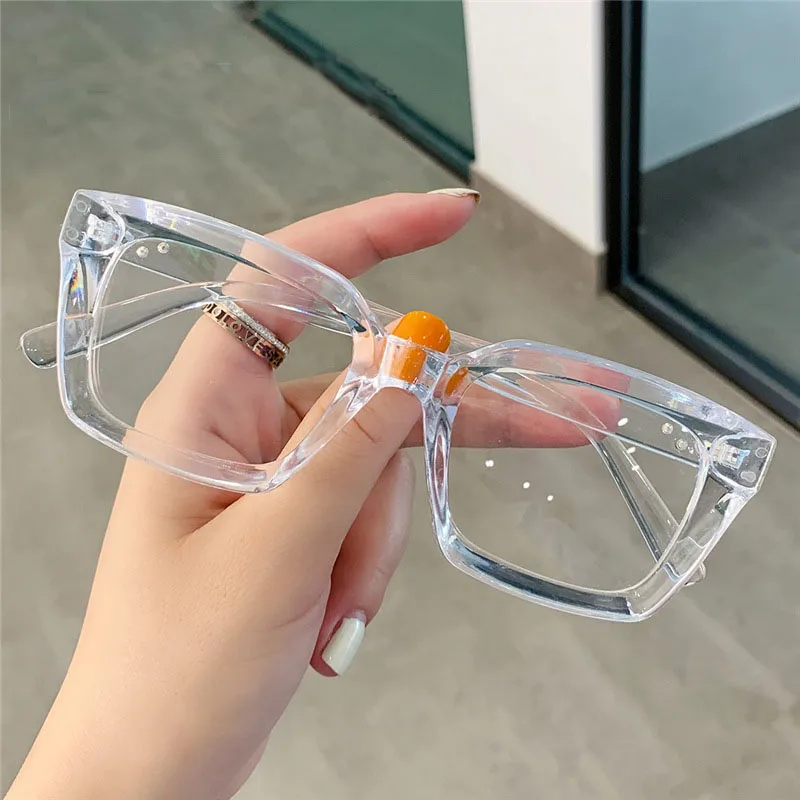 Retro custom logo square frame anti blue light filter blocking glasses gaming computer glasses 2023