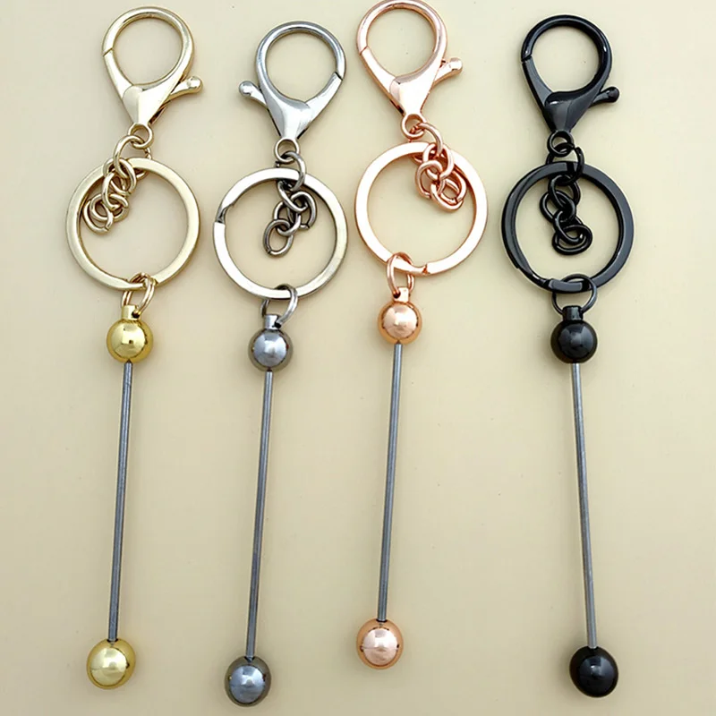 New Design Multicolor Beaded Pens 4 In 1 Multi Color Diy Ballpoint Pen Four Ink Colors Bead Pens