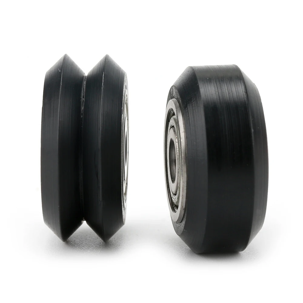 POM bore solid V Wheel 625-2RS 625ZZ Bearing BW25 Wrapped plastic wheel for V-Slot Aluminum Profile