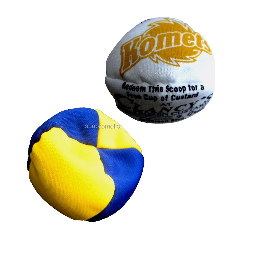 2021 New Wholesale logo printed bulk suede woven footbag hacky sacks balls for promotion