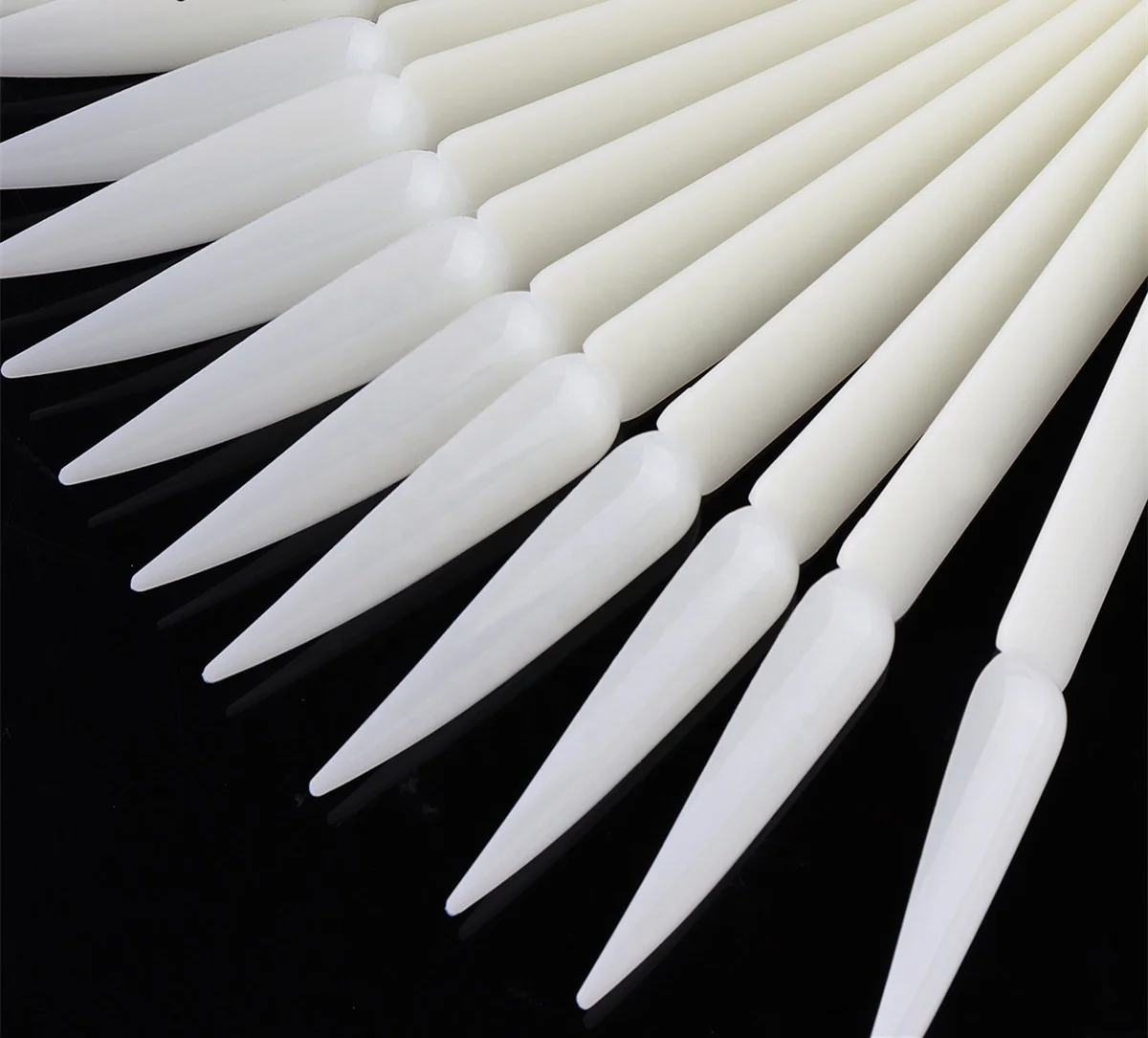 
50pacPack Sharp Shape Natural Nail Art Display Color Chart Tool 