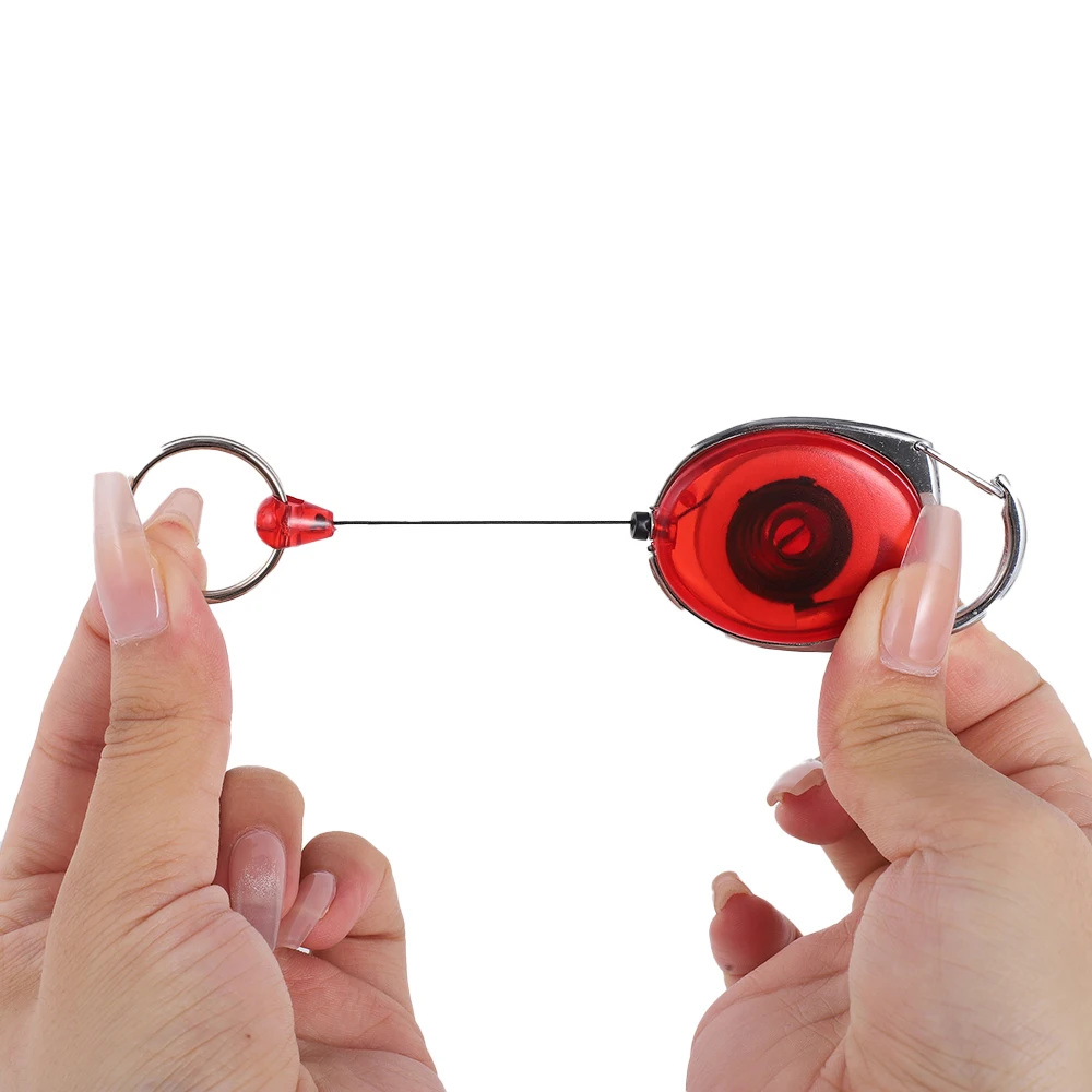 Custom Retractable Keychain Badge Reel Outdoor Sport Retractable Badge Reel ID Badge Reel with Belt Clip