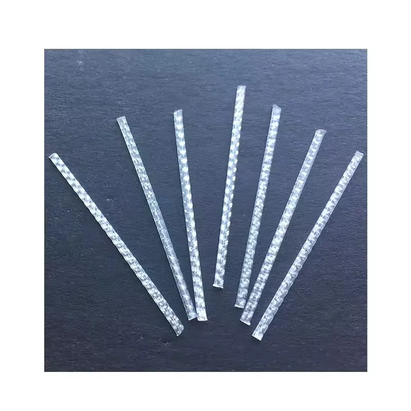 40mm Macro Synthetic Polypropylene Fiber Reinforced Concrete Mortar Industrial Plate Type PP Fiber Plastic Building Materials