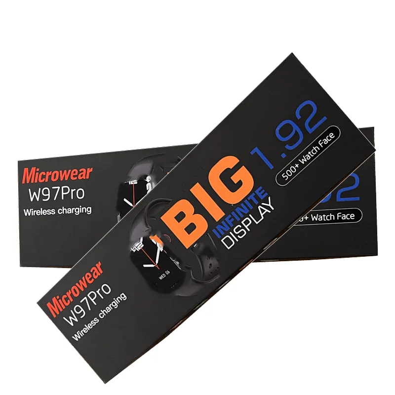 Hot Sale W97 Smartwatch Big 1.9inch  W97 pro Watch 7 8 IWO 500+ Wallpaper Waterproof IP68 Reloj inteligente w97pro Smart Watch