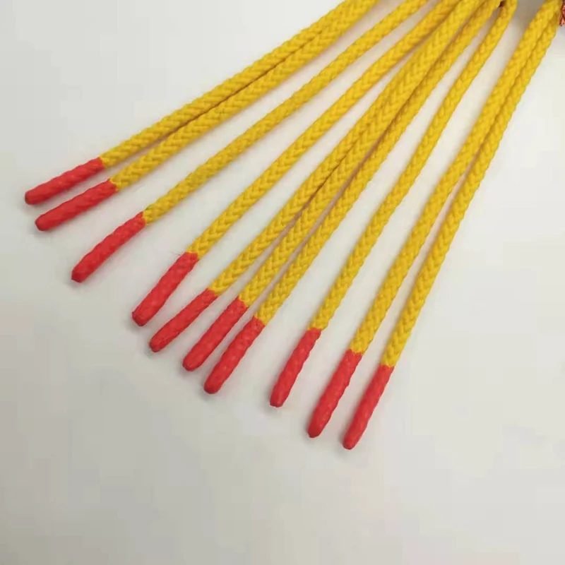 
New fashion Silicone hoodie string tips cord round rope for clothing factory direct sale 