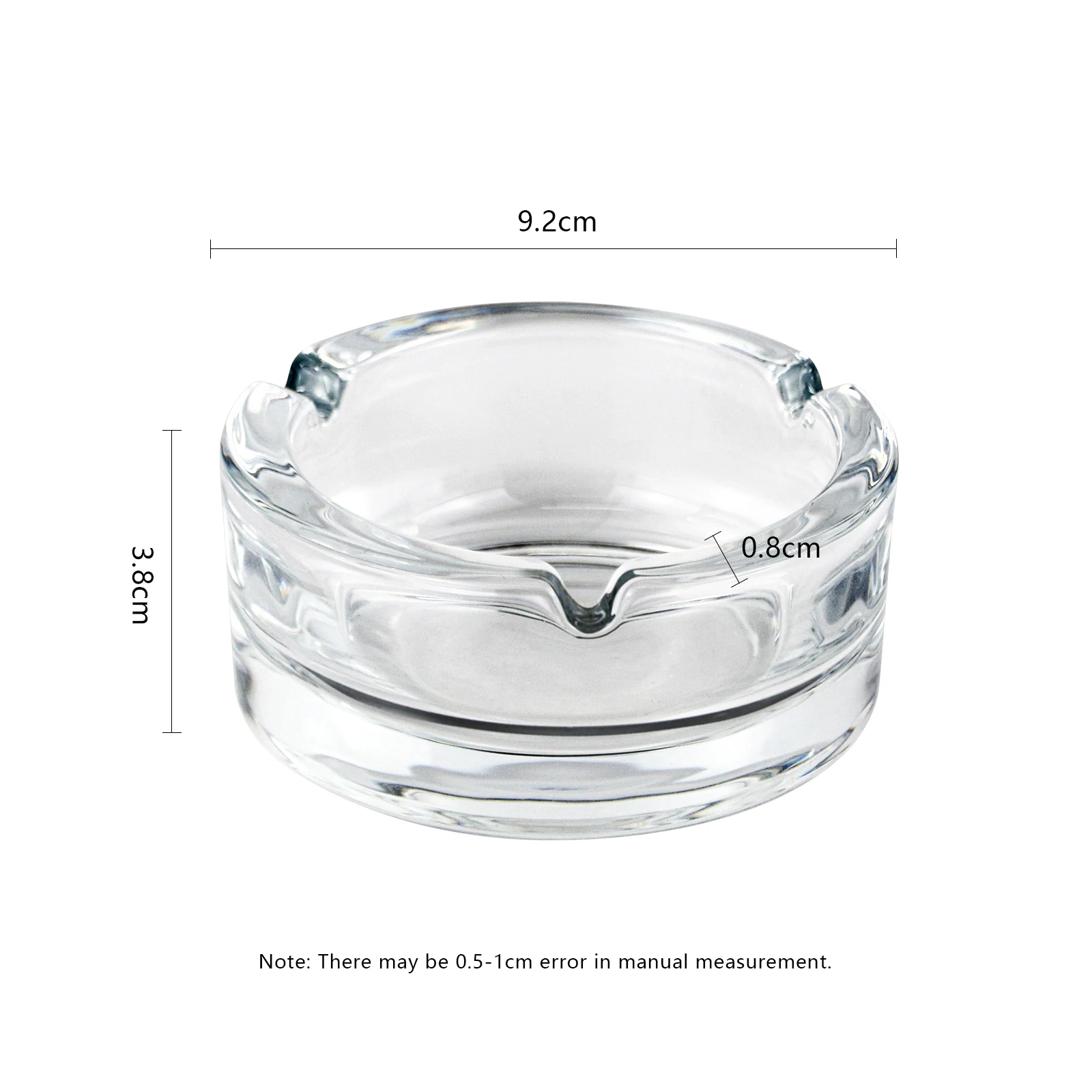 Custom Cheap Creative Decorative An Portable Crystal Ash Tray Mini Cookie Ashtray Custom Logo Glass cigar Ashtray with lighter