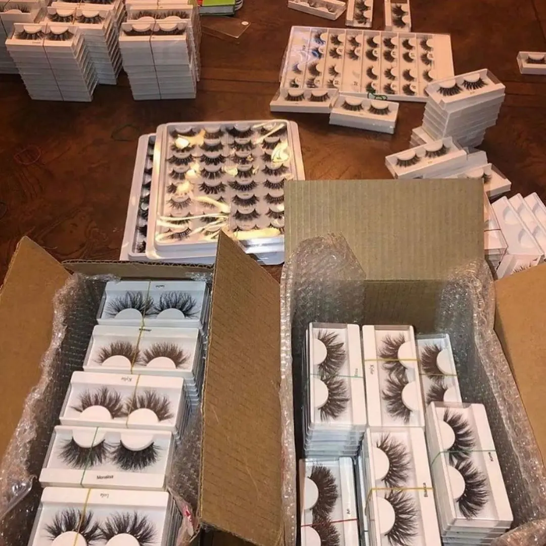 Wholesale 3D Strip Faux Mink Eye Lashes Vendors  25Mm Faux Mink Lashes And Private Label Vegan Faux Mink Eyelashes