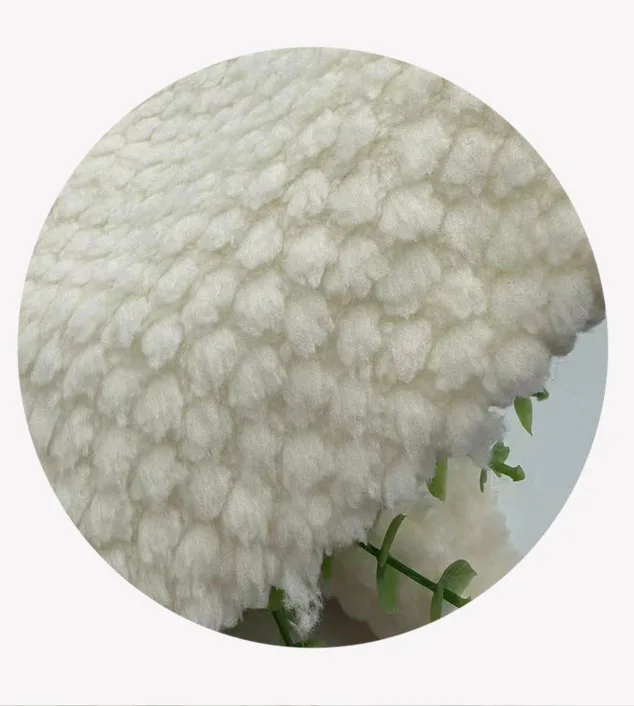 100%Polyester Knitted Jacquard Fleece Fabric For Clothes Or Home Textile Upholstery