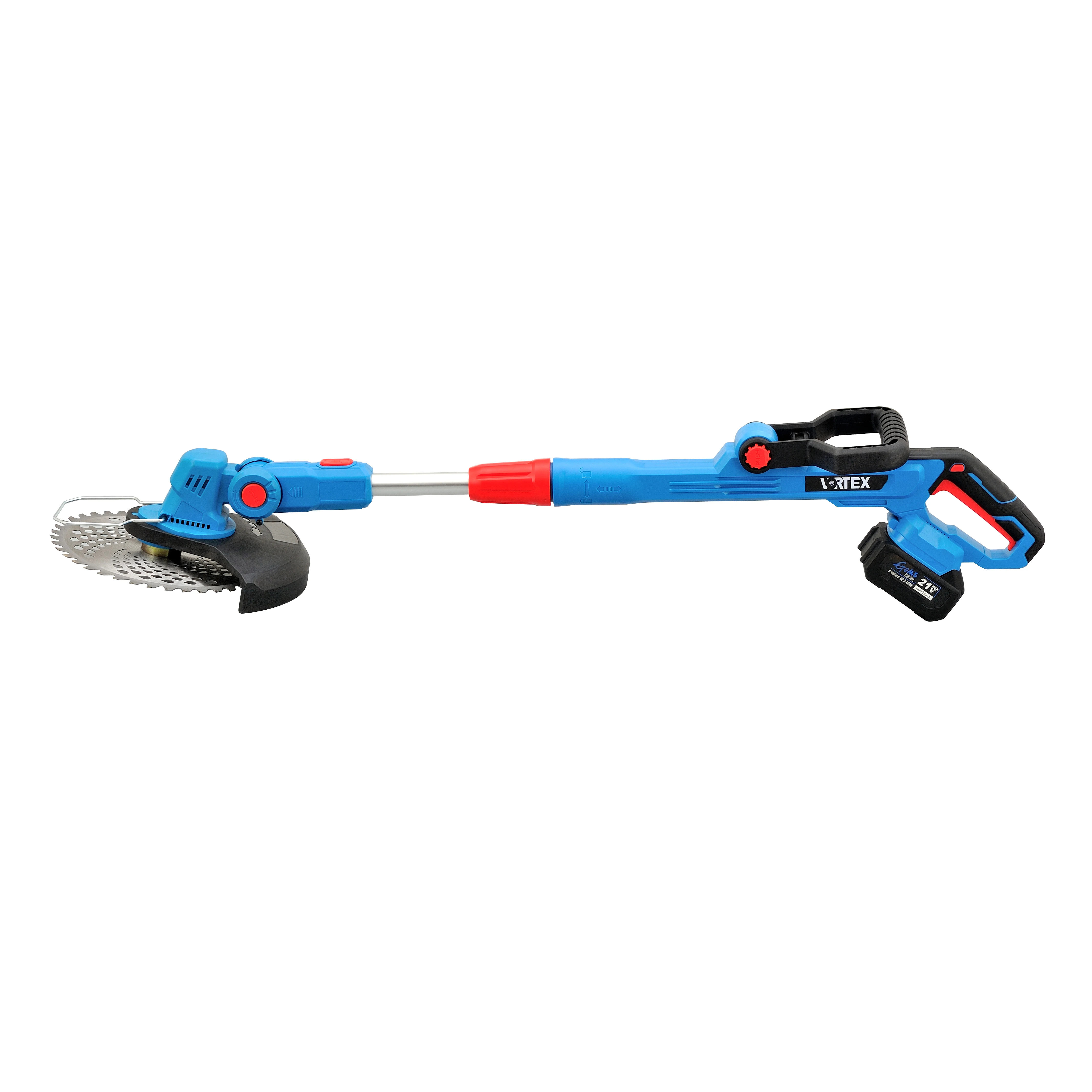 Grass Trimmer Cordless 20V String Trimmer with Blades, Brush Cutter Adjustable Height Brushless motor