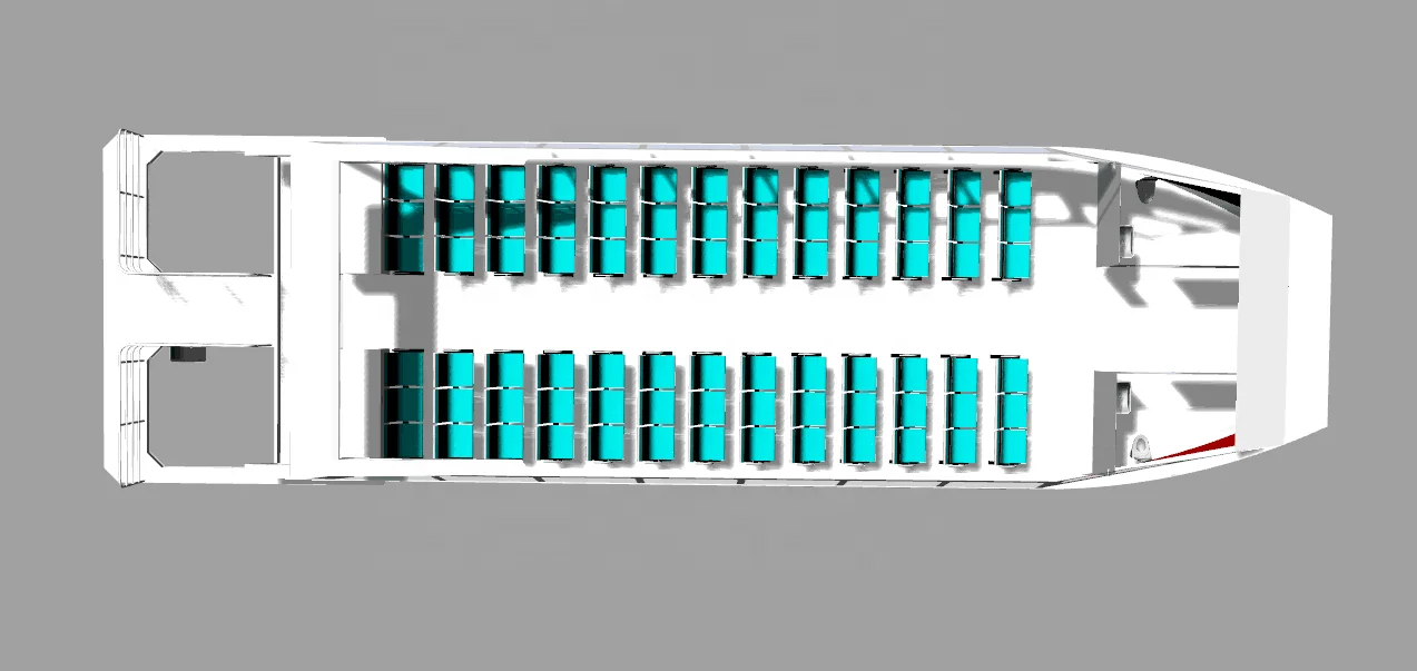 78 pax capacity aluminum catamaran passenger boat