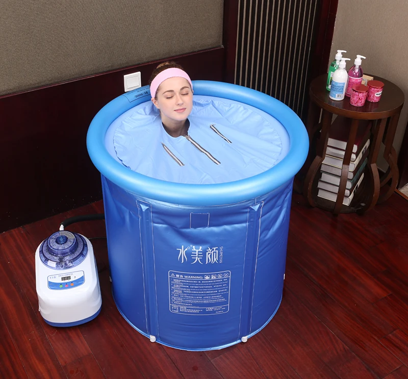 Eco-Friendly PVC Folding Inflatable SPA Bath Barrel PVC Mini Steam Generator