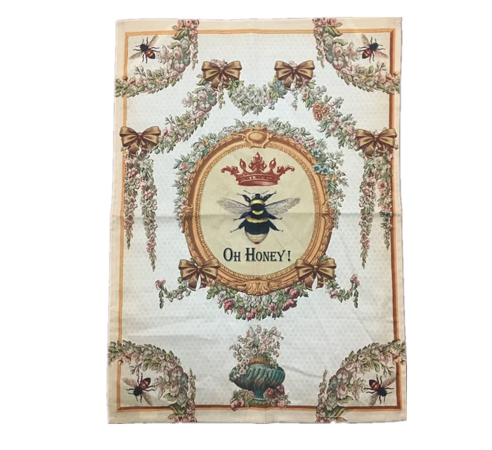 Хлопковые белые кухонные полотенца с машинной стиркой, полотенца с петлей, чайные полотенца