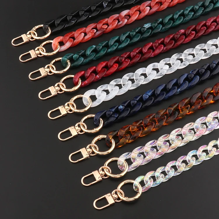 Custom DIY 15cm Chains Resin Acrylic Handbag Accessories Bag Purse Shoulder Straps