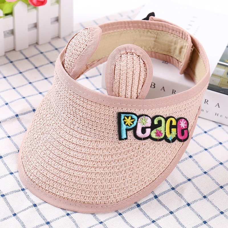 Новинка от производителя, корейская детская летняя Складная соломенная шляпа, Детская летняя Пустая Шляпа с козырьком от солнца, Солнцезащитная шляпа