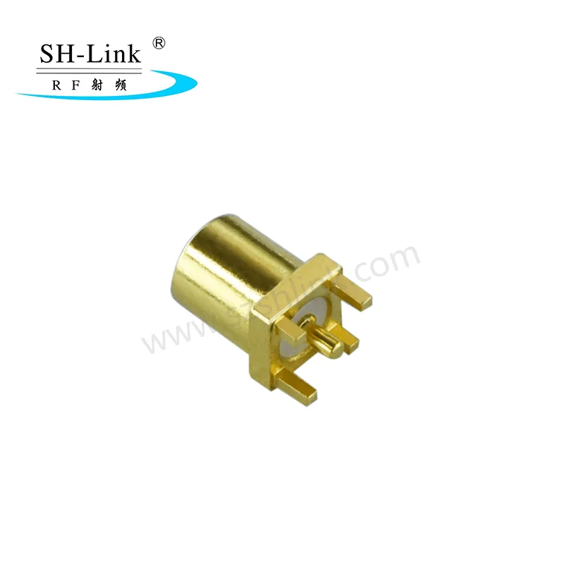 Gold 6GHz MMCX Connector for MMC female RF Coaxial Connector for PCB