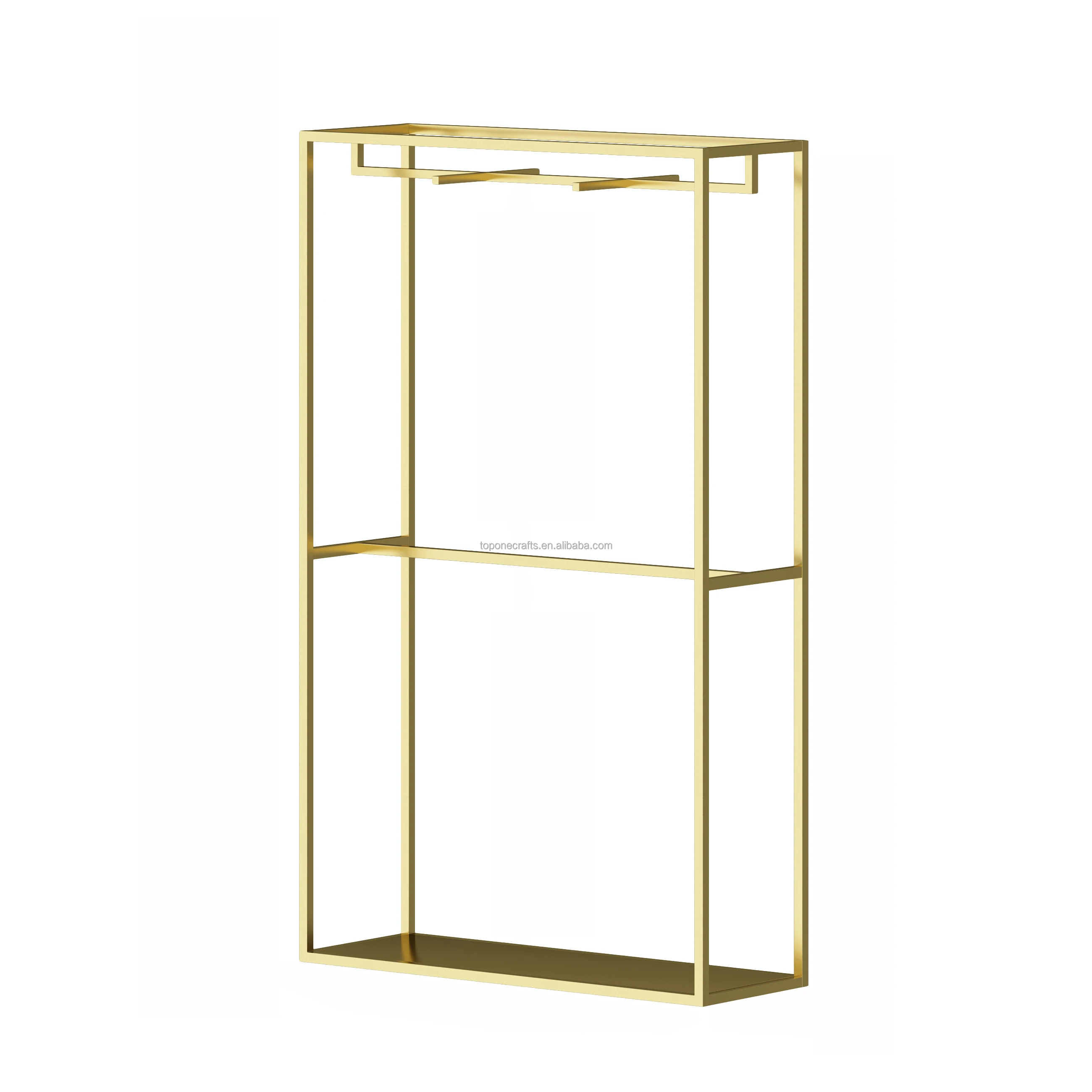 Wholesale Bridal Store Stainless Steel Display Rack Gold Garment Shelf Wedding Dress Clothes Display Stand Fast Delivery