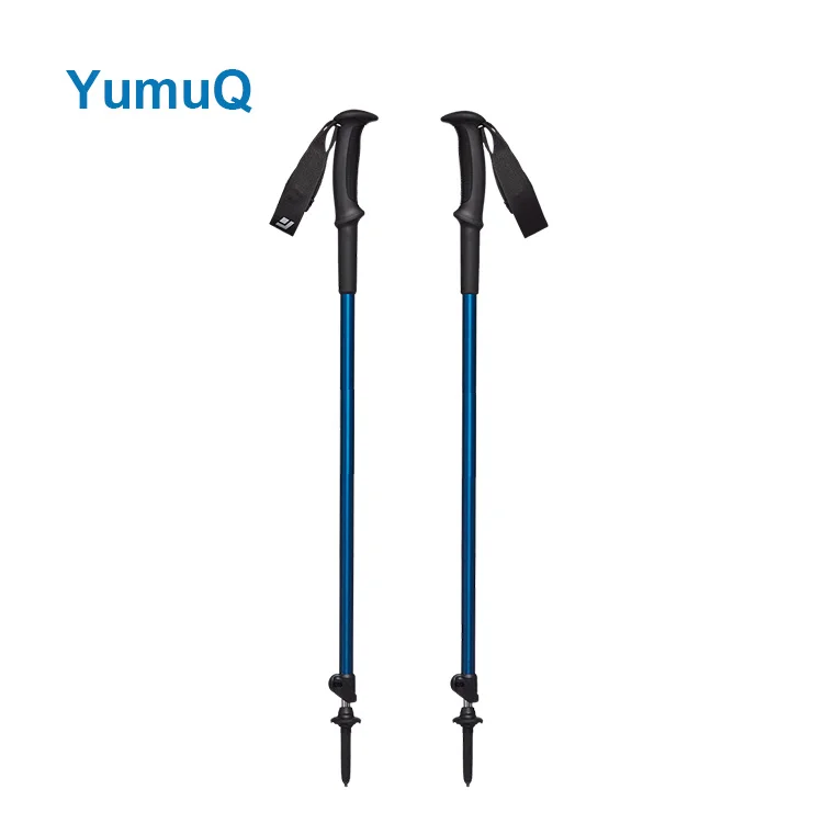 YumuQ Customized Telescopic 7075 Aluminum Trekking Poles, Collapsible Nordic Walking Sticks for Outdoor Hiking, Backpacking
