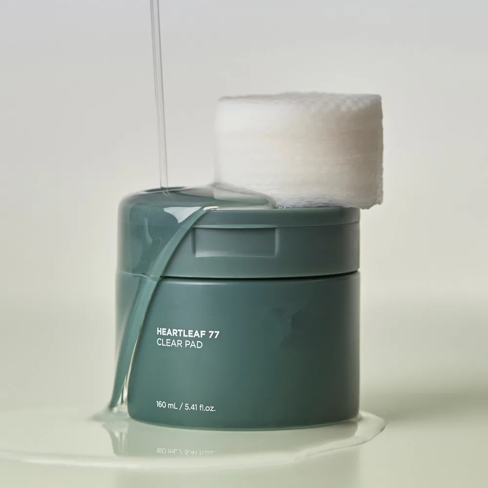 Heartleaf 77 clear Pad 70 Sheets, PHA Dead Skin Care Low pH Daily Toner Pad exfoliating High End Smooth Facial