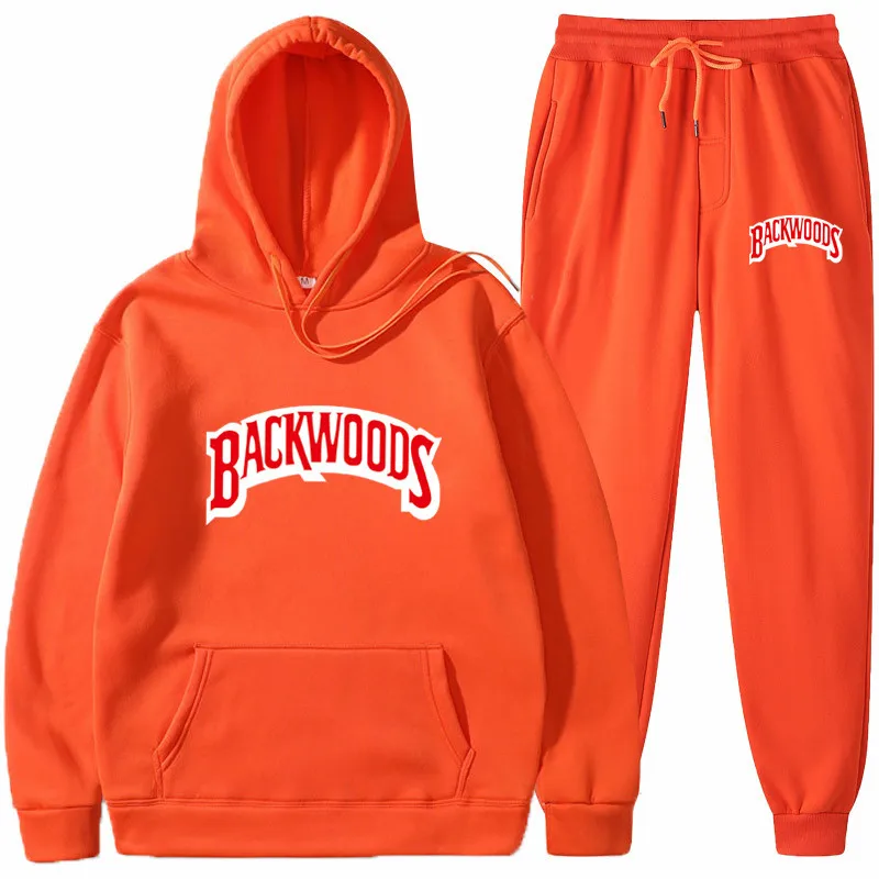 2021 Lace Up Long Sleeve 2 Piece Sweat Suit Women Thick Backwoods Hoodie Fall Two Piece Sets