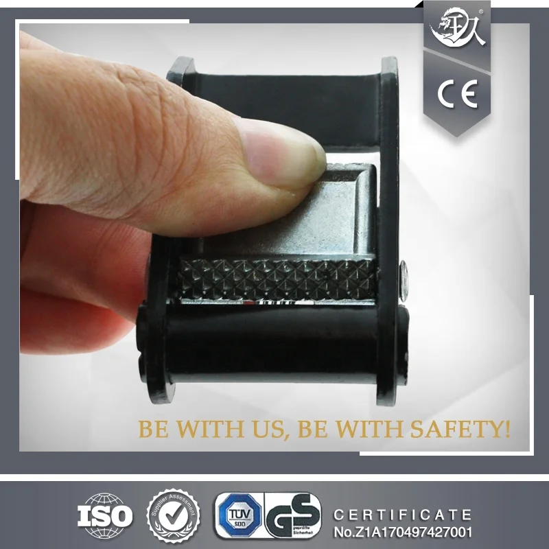 Black Powder Coated Cam Buckle 25MM Metal Cam Buckle