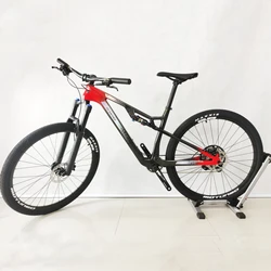EWIG Carbon Fiber Full Dual Suspension Mountain Bike 12 Speed 29 inch SHIMANO M6100 Disc Carbon Fibre Frame MTB Bicycle Adult