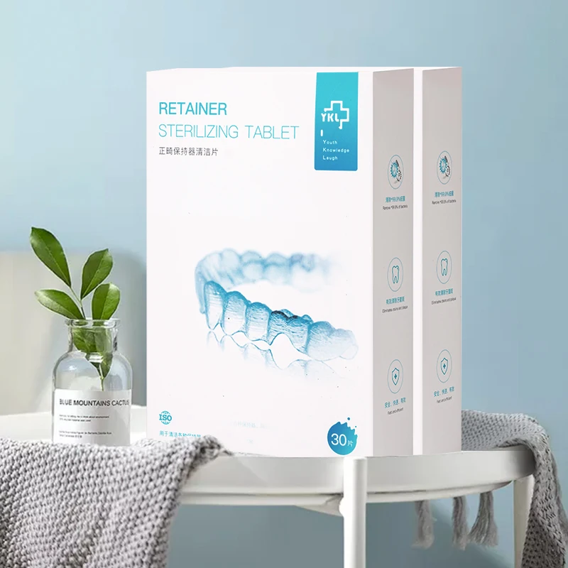 Ykelin уход за полостью рта выравниватель Ортодонтические фиксаторы шипучие таблетки для очистки зубов