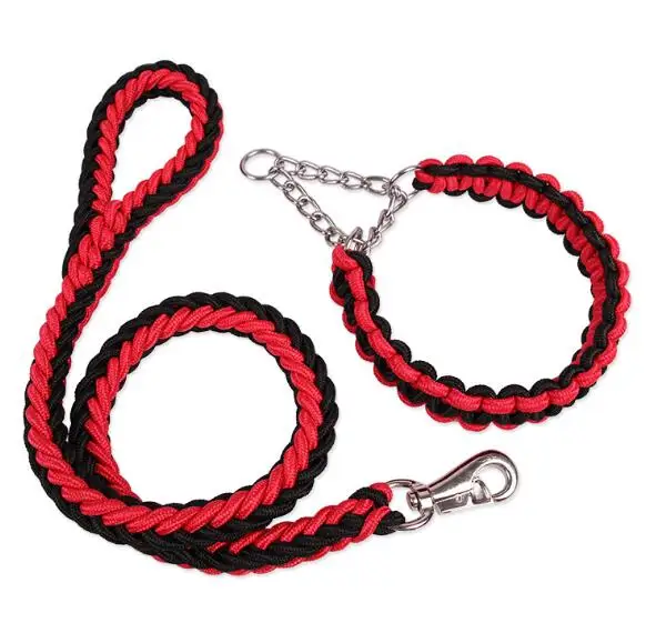 Braided nylon rope dog leash,  8 strands dog rope
