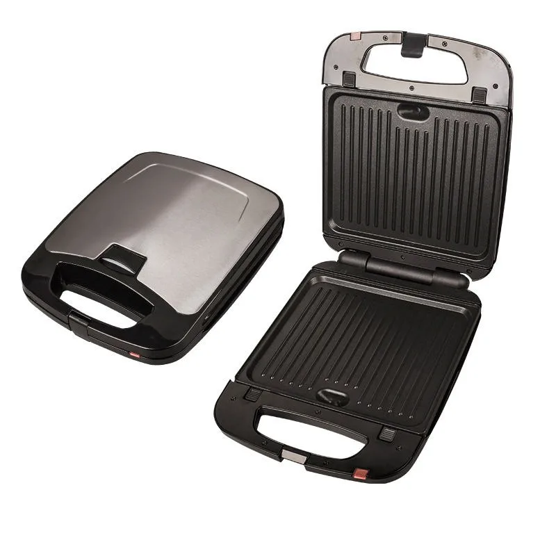 Custom 3 in 1 Detachable Toaster Waffle Iron Panini Press Grill Non Stick Electric 4 Slice Triangle Sandwich Maker