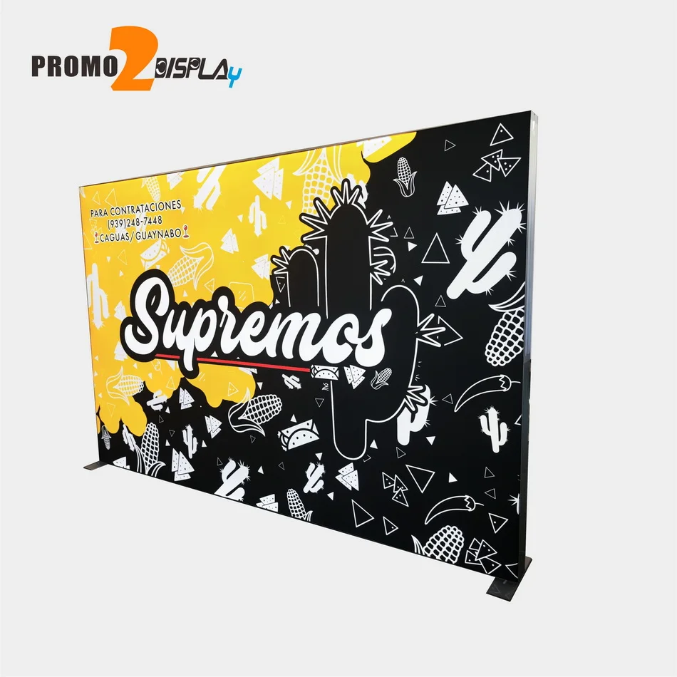 Easy To To Assemble And Instal220*300Cm Seg Lightbox Backlit Display Stand Portable Lightbox Led