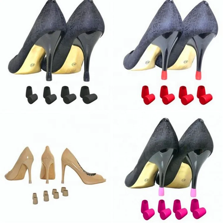 4 Pairs /Set High Heel Protectors Stopper Caps High Heeler Stiletto Covers Anti Slip For Dancers Outdoor Wedding on Grass