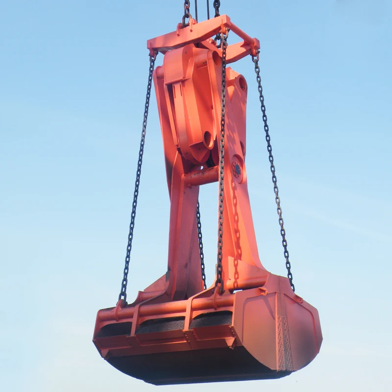 Newly Factory price convenient steel 4 ropes crane bulk scissor grab grapple bucket