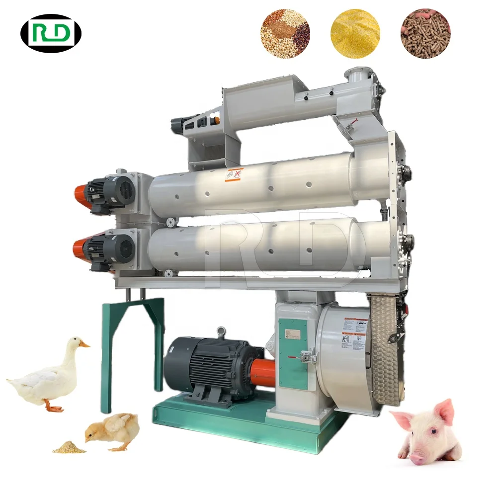 Rongda Pellet Making Machine  Poultry Feed Processing Animal Pellet Feed Machine RD350