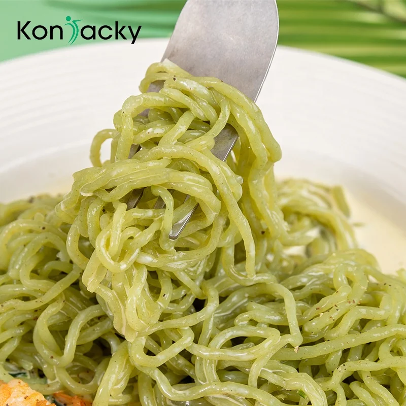 Low Calories Fat Free Food Spinach Shirataki Food Spinach Konjac Food Sugar Free