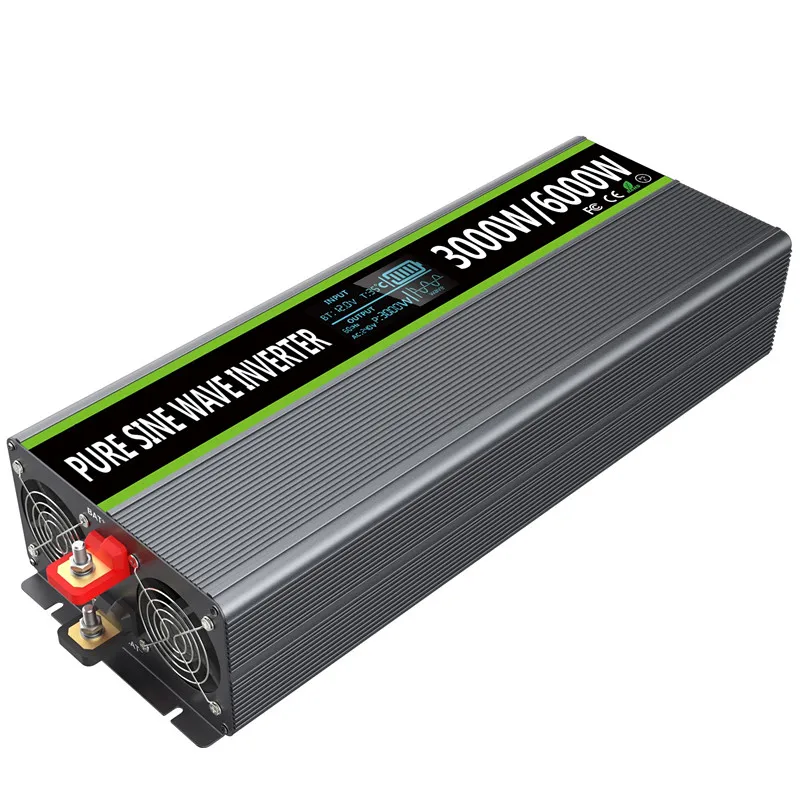 12V 24VDc to 110V 220V Ac Pure Sine Wave 2000w 3000w 5000w 6000w Solar Power Car Inverter