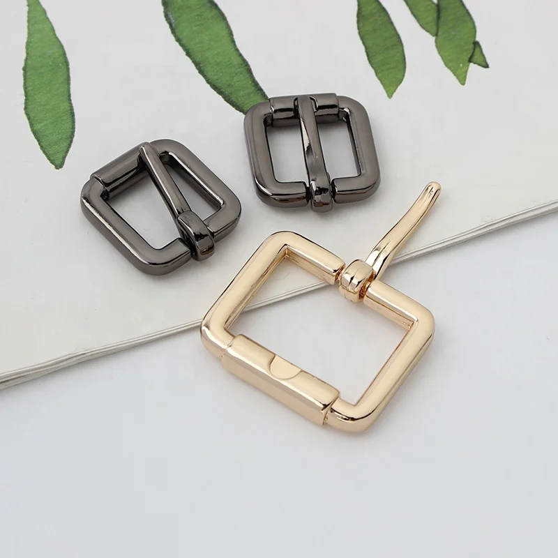 2022 Hot Sale In Stock 2Sizes Zinc Alloy Pin Buckle Roller Pin Buckle Belt Buckle For Bag
