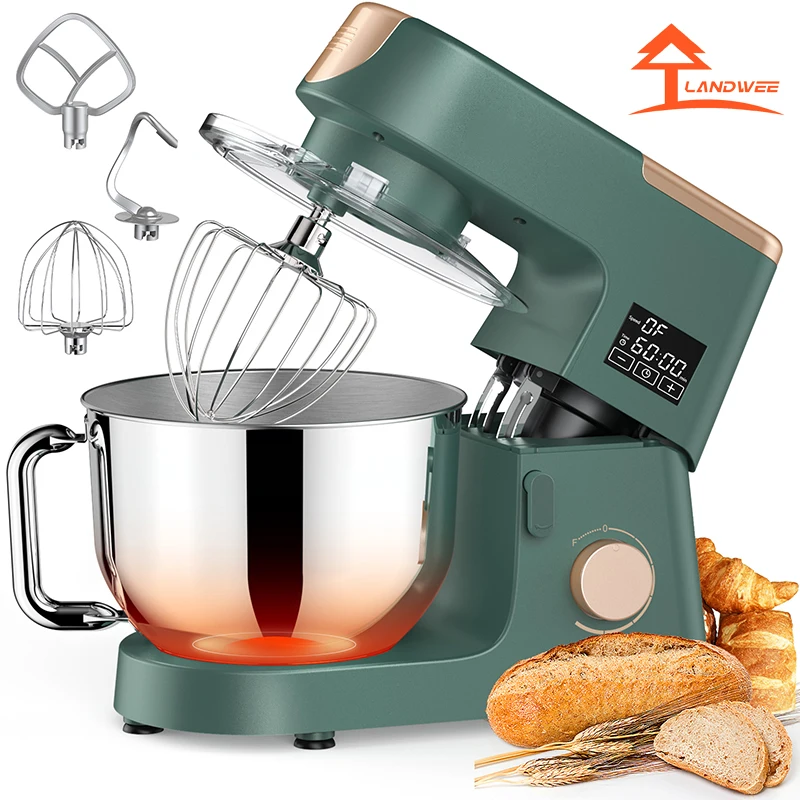 Manufacturer Bakery House Hold Multifunction Food Mixer Cake 5.5L 6.2L SUS304 Stand Flour for Home