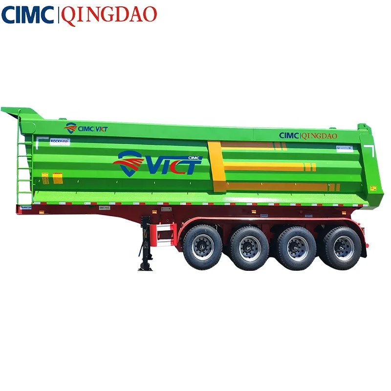 
Африканский рынок CIMC Qingdao VICT 4 оси 35CBM самосвал для sinotruk 