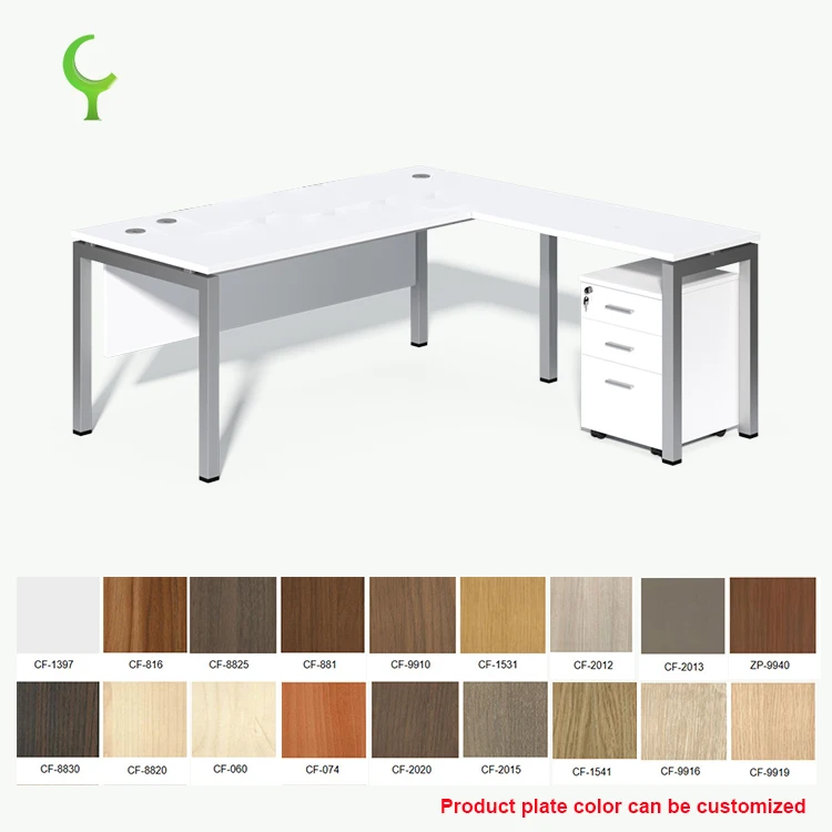 Design Custom Retro Classic Office Furniture CEO Wooden Executive Desk Manager Desk With Drawer Industrial Boss Office Desk