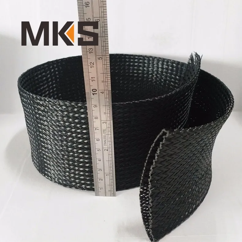 black white red orange yellow green purple blue pink gray Multi Color and Mix color PET Winding braided cable protection Sleeve