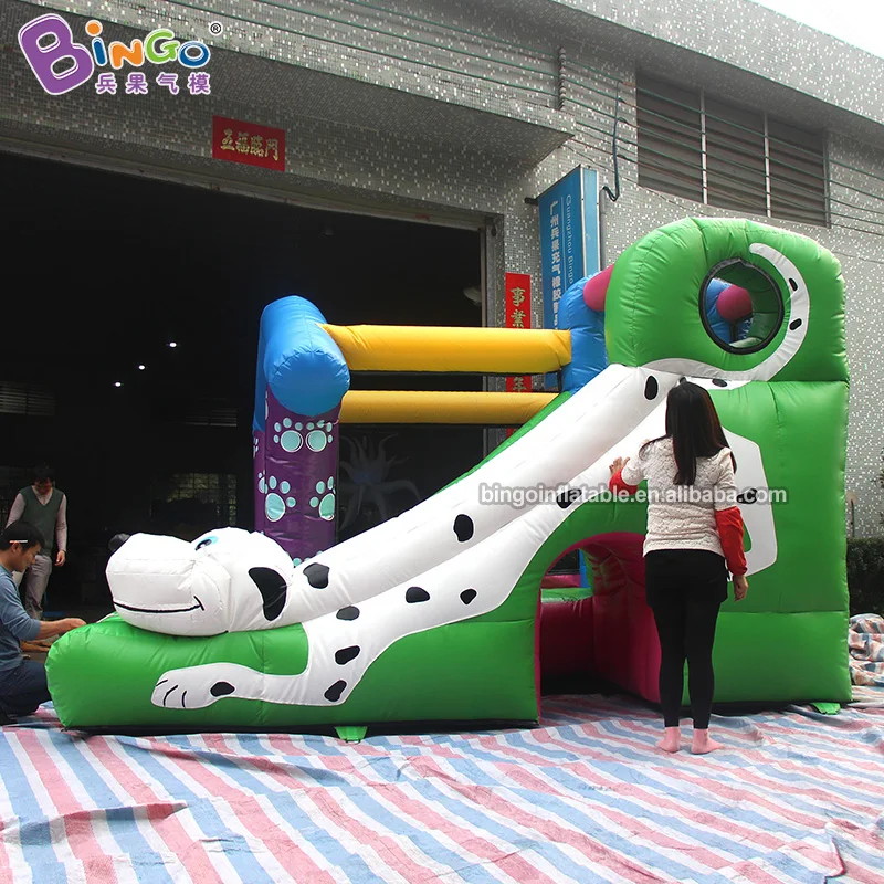 Factory Direct Inflatable Trampoline Outdoor Dog Head Jumping Castle Inflatable Bouncer Slide Bounce House For Kids