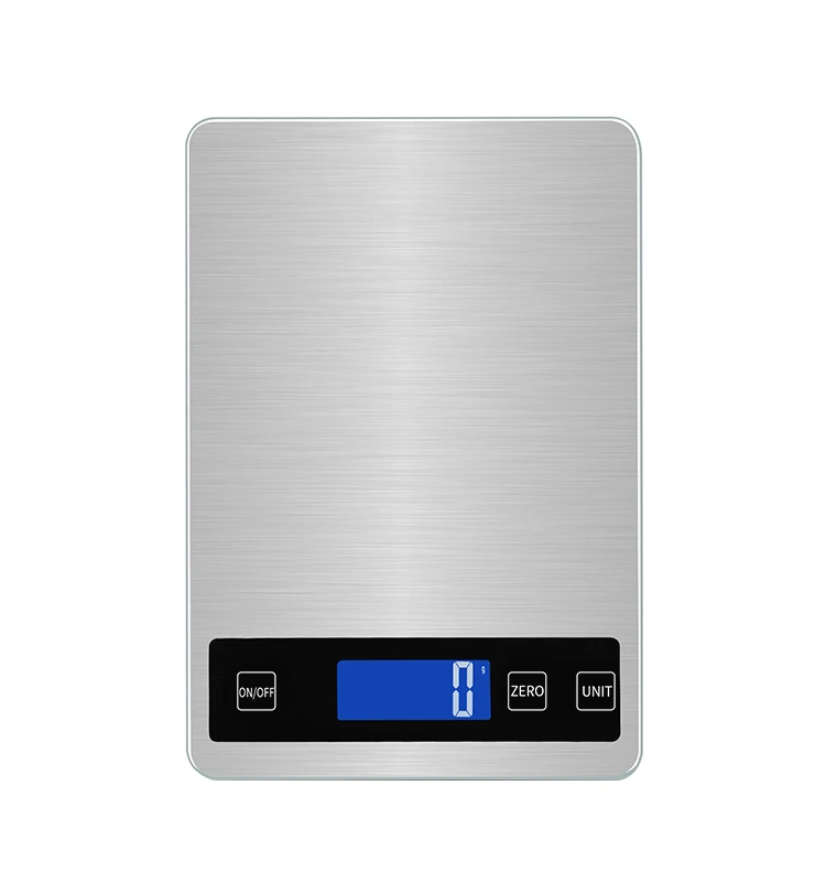 Tempered Glass Waterproof Food Scale 5kg 10kg 15kg Large Capacity Stainless Steel Platform Kitchen Scale