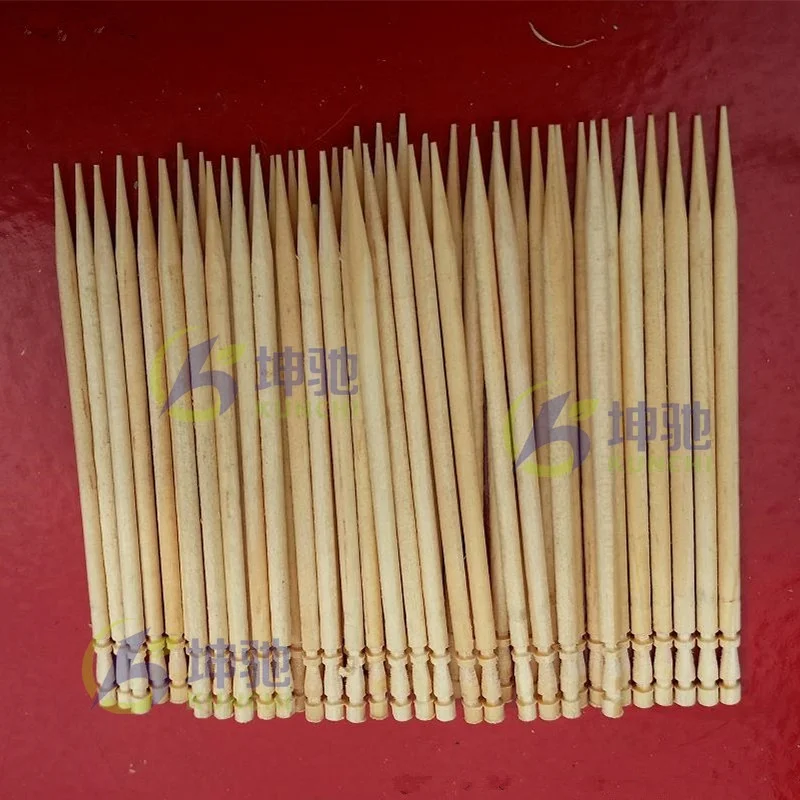 KUNCHI brand wooden toothpick making machine with low waste and high production capacity!