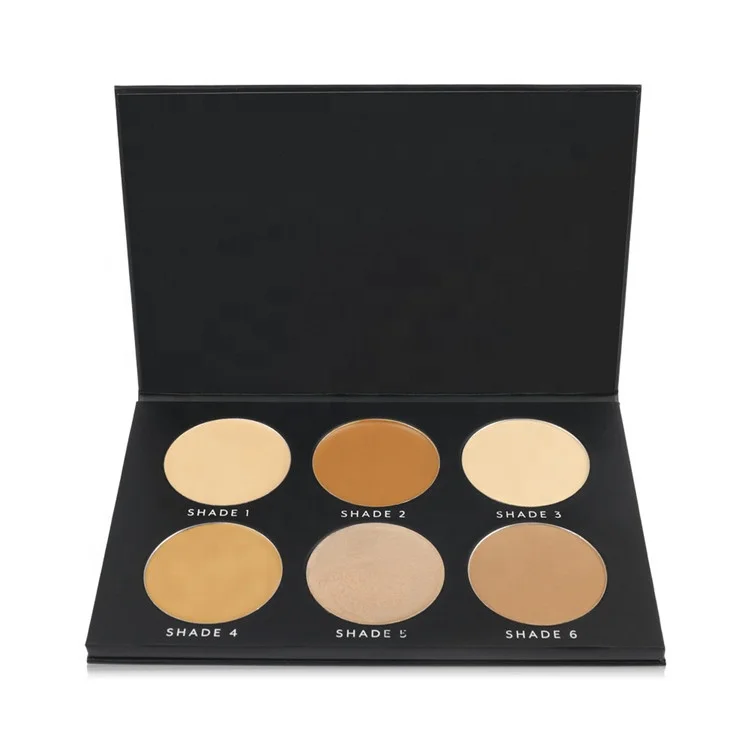 Brighten Skin Tone Contour Concealer Highlighter Pressed Powder Palette For Makeup