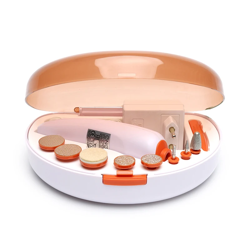 C&C Professional Rechargeable Nail Care Tools Rechargeable Electric Pedicure Kit  / Manicure Set With Light For Girls