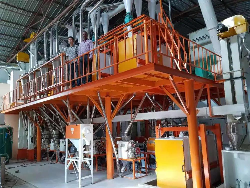 Automatic 60T/D commercial wheat flour milling grinding machine flour mills for sale Fine Flour Maida