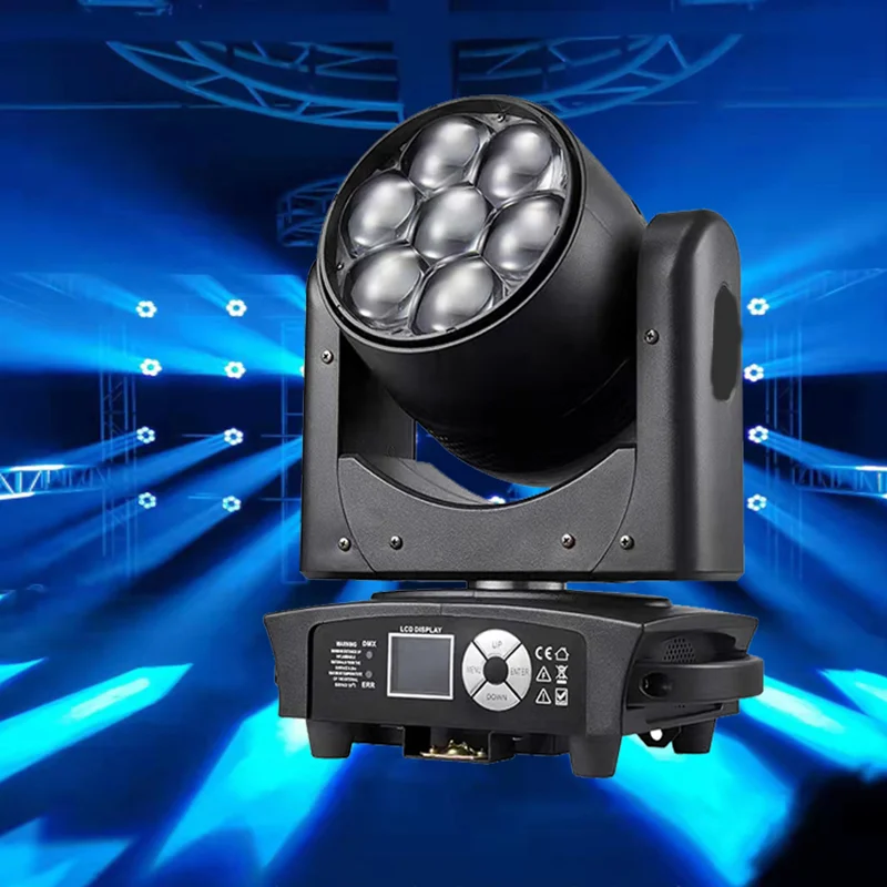 Mini 740 7X40W RGBW LED Moving Head Stage Light Bee Eye Design Color Party Weddings Clubs Events light