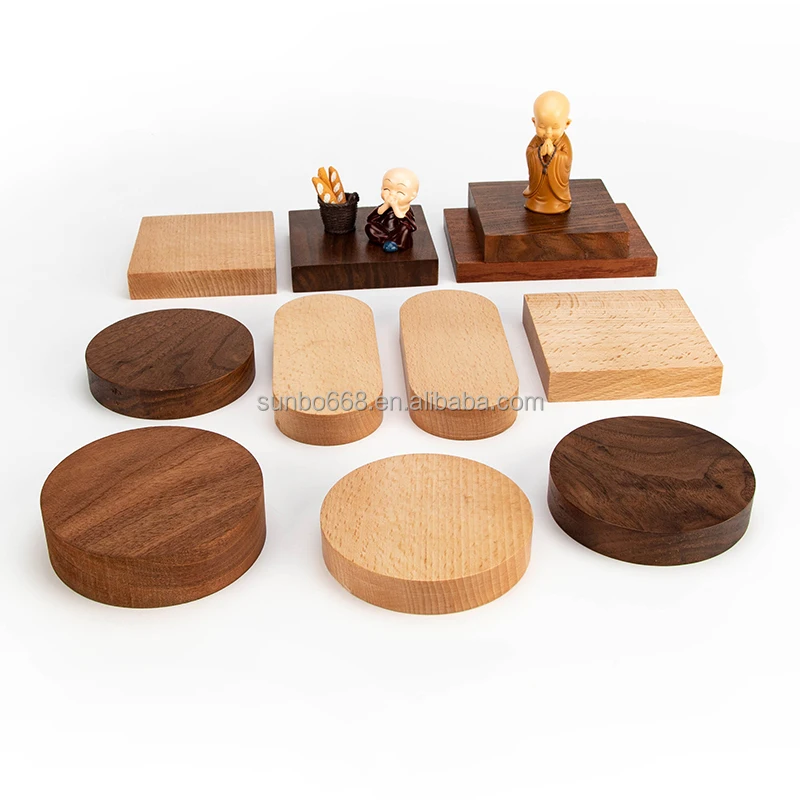 High Quality Wooden  Display Stand Base  Use For Ornament Shop Doll Toy  Jewelry Display  Car  Home Decoration Stand