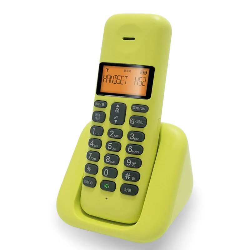 Беспроводной Портативный Телефон DECT дальность действия более 500 м беспроводной телефон для отеля
