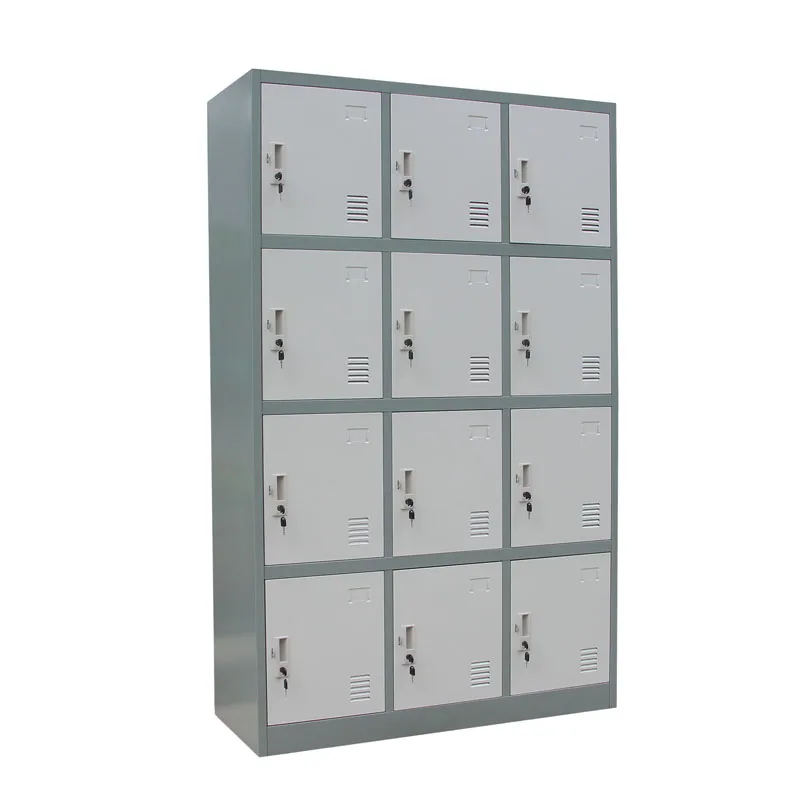 Hot selling 12 door iron staff locker casillero metalico steel gym storage lockers metal clothes locker cabinet